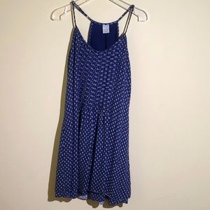 Navy blue and white sundress